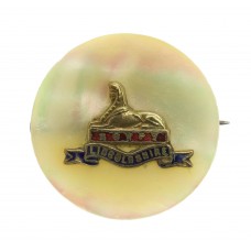 Lincolnshire Regiment Mother of Pearl Sweetheart Brooch