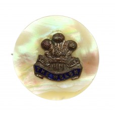 The Welsh Regiment Mother of Pearl Sweetheart Brooch