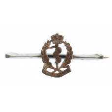 Royal Army Medical Corps (R.A.M.C.) Gold on Silver Sweetheart Brooch