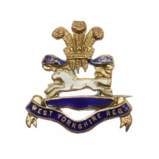 West Yorkshire Regiment Enamelled Sweetheart Brooch