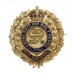George V Royal Engineers Brass & Enamel Wreath Sweetheart Brooch