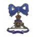 Royal Artillery Silver & Enamel Bow Suspension Sweetheart Brooch