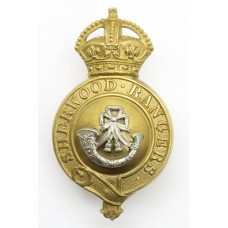 Sherwood Rangers Yeomanry Officer's Horse Furniture Bit Boss Badge - King's Crown