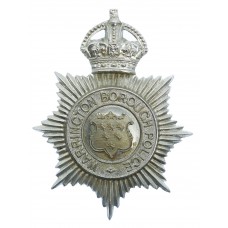Warrington Borough Police Helmet Plate - King's Crown