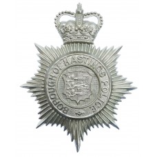 Hastings Borough Police Helmet Plate - Queen's Crown