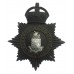 *Hove Borough Police Night Helmet Plate - King's Crown