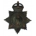 *Hove Borough Police Night Helmet Plate - King's Crown