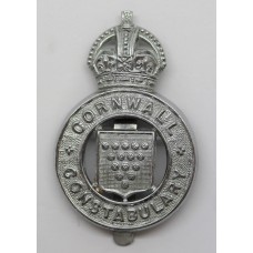 Cornwall  Constabulary Cap Badge - King's Crown