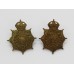 Pair of Army Service Corps (A.S.C.) Collar Badges - King's Crown