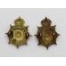 Pair of Army Service Corps (A.S.C.) Collar Badges - King's Crown