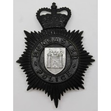 Doncaster Borough Police Night Helmet Plate - Queen's Crown