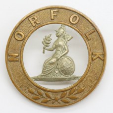 Norfolk Regiment Bi-metal Helmet Plate Centre