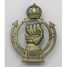 Royal Armoured Corps (R.A.C.) Cap Badge - King's Crown (2nd Pattern)