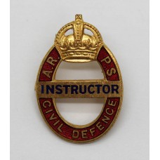 WW2 Air Raid Precaution School (A.R.P.S.) Civil Defence Instructor Badge