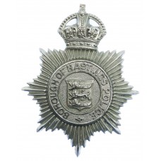 Hastings Borough Police Helmet Plate - King's Crown