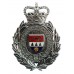 West Mercia Constabulary Enamelled Wreath Helmet Plate - Queen's Crown