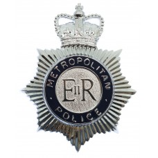 Metropolitan Police Enamelled Helmet Plate - Queen' Crown