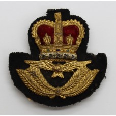 Royal Air Force (R.A.F.) Warrant Officer's Cap Badge - Queen's Crown