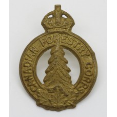 Canadian Forestry Corps Cap Badge - King's Crown