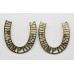 Pair of 4th (Militia) Bn Northamptonshire Regiment 'Horseshoe' Shoulder Titles