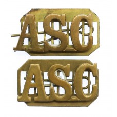 Pair of Army Service Corps (A.S.C.) Shoulder Titles