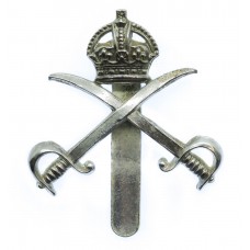 Army Physical Training Corps (A.P.T.C.) Chrome Cap Badge - King's