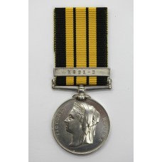 East and West Africa Medal (Clasp - 1891-2) - T. Channing, Lg. Shipt., Royal Navy, H.M.S. Racer