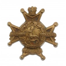 Victorian Derbyshire Regiment (Sherwood Foresters) Collar Badge