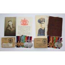 WW2 Air Crew Europe Casualty Medal Group & Devonshire Regiment Officer's Medal Group to the Griffiths-Buchanan Brothers