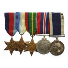 WW2 Royal Naval Long Service & Good Conduct Medal Group of Five - Petty Officer P. Sked, Royal Navy