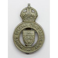 Hunts Special Constabulary Cap Badge - King's Crown