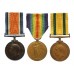 WW1 British War, Victory & Territorial Force War Medal Group of Three - Spr. A.W. Bowyer, Royal Engineers