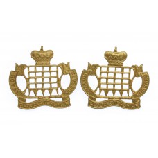 Pair of Royal Gloucestershire Hussars Collar Badges