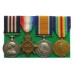 WW1 Military Medal. 1914-15 Star, British War & Victory Medal Group of Four - Gnr. C.W. Squires, Royal Artillery