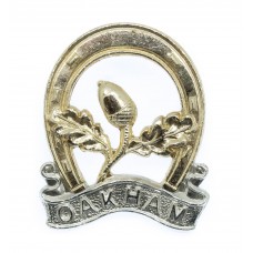 Scarce Oakham School Combined Cadet Force Anodised (Staybrite) Cap Badge