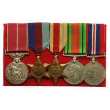 Belfast Gunner's WW2 'Gallant Conduct' B.E.M. Medal Group of Five - Gnr. D.A. Donald, 140th Light Anti-Aircraft Regiment, Royal Artillery