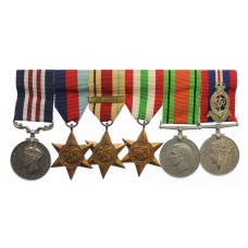 WW2 'Battle of Gazala' Military Medal Group of Six - Gnr. V. Knowles, 2nd Regiment, Royal Horse Artillery