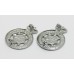 Pair of Ministry of Defence Police Collar Badges - Queen's Crown