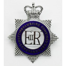 Nottinghamshire Combined Constabulary Senior Officer's Enamelled Cap Badge - Queen's Crown
