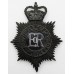 Hampshire & Isle of Wight Police Night Helmet Plate - Queen's Crown