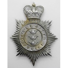 Hull City Police Helmet Plate - Queen's Crown