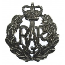 Royal Air Force (R.A.F.) Blackened Anodised (Staybrite) Cap Badge