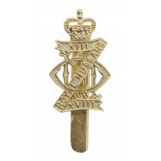 13th/18th Royal Hussars Anodised (Staybrite) Cap Badge