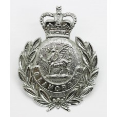 Glamorgan Constabulary Wreath Cap Badge - Queen's Crown