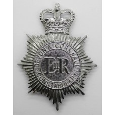 Devon & Cornwall Constabulary Helmet Plate - Queen's Crown