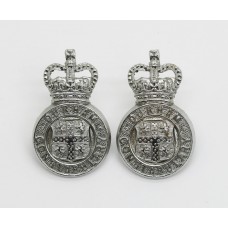 Pair of Durham Constabulary Collar Badges - Queen's Crown