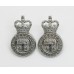 Pair of Durham Constabulary Collar Badges - Queen's Crown