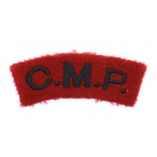 Corps of Military Police (C.M.P.) Cloth Shoulder Title