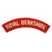 Royal Berkshire Regiment (ROYAL BERKSHIRE) Cloth Shoulder Title