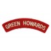 Green Howards (GREEN HOWARDS) Cloth Shoulder Title